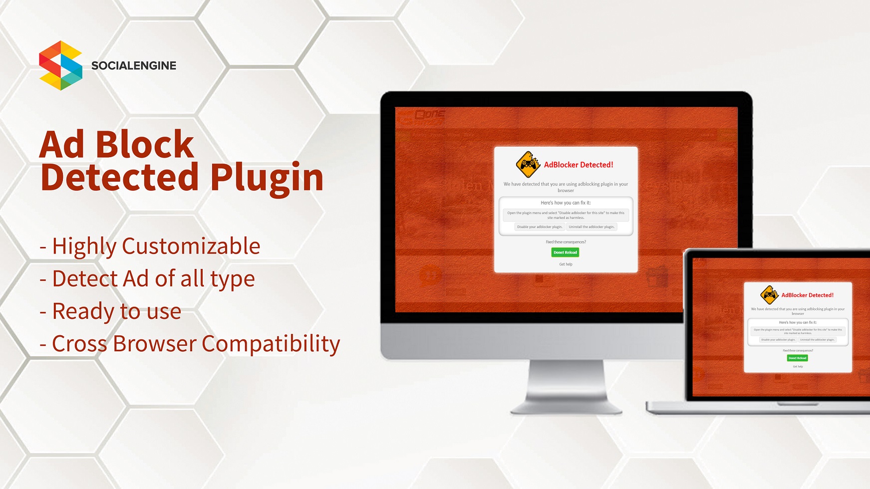 Adblock Detector for SocialEngine