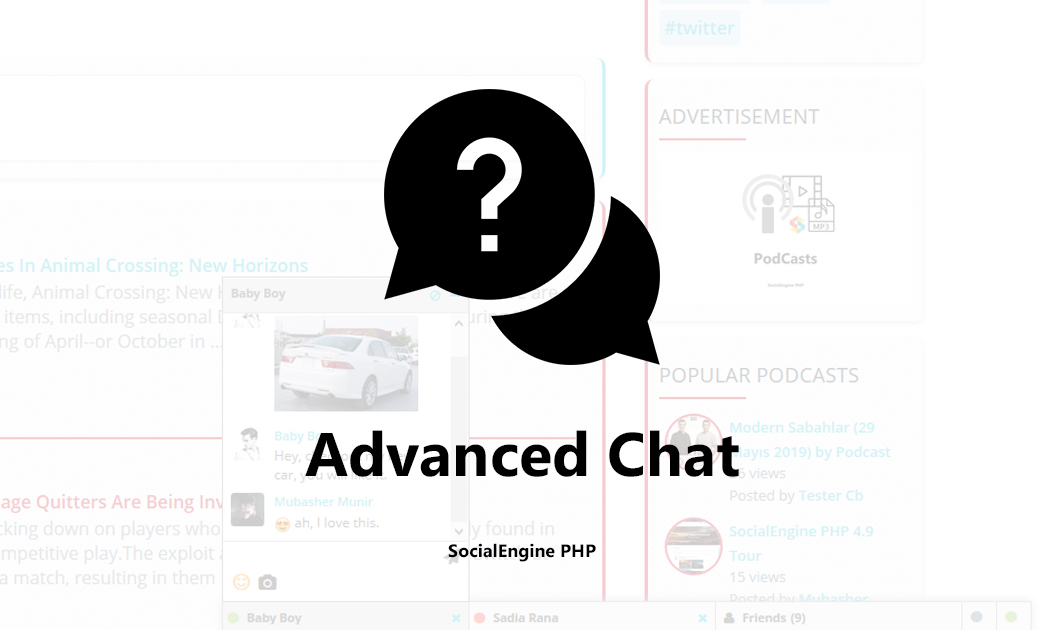 Advanced Chat for SocialEngine
